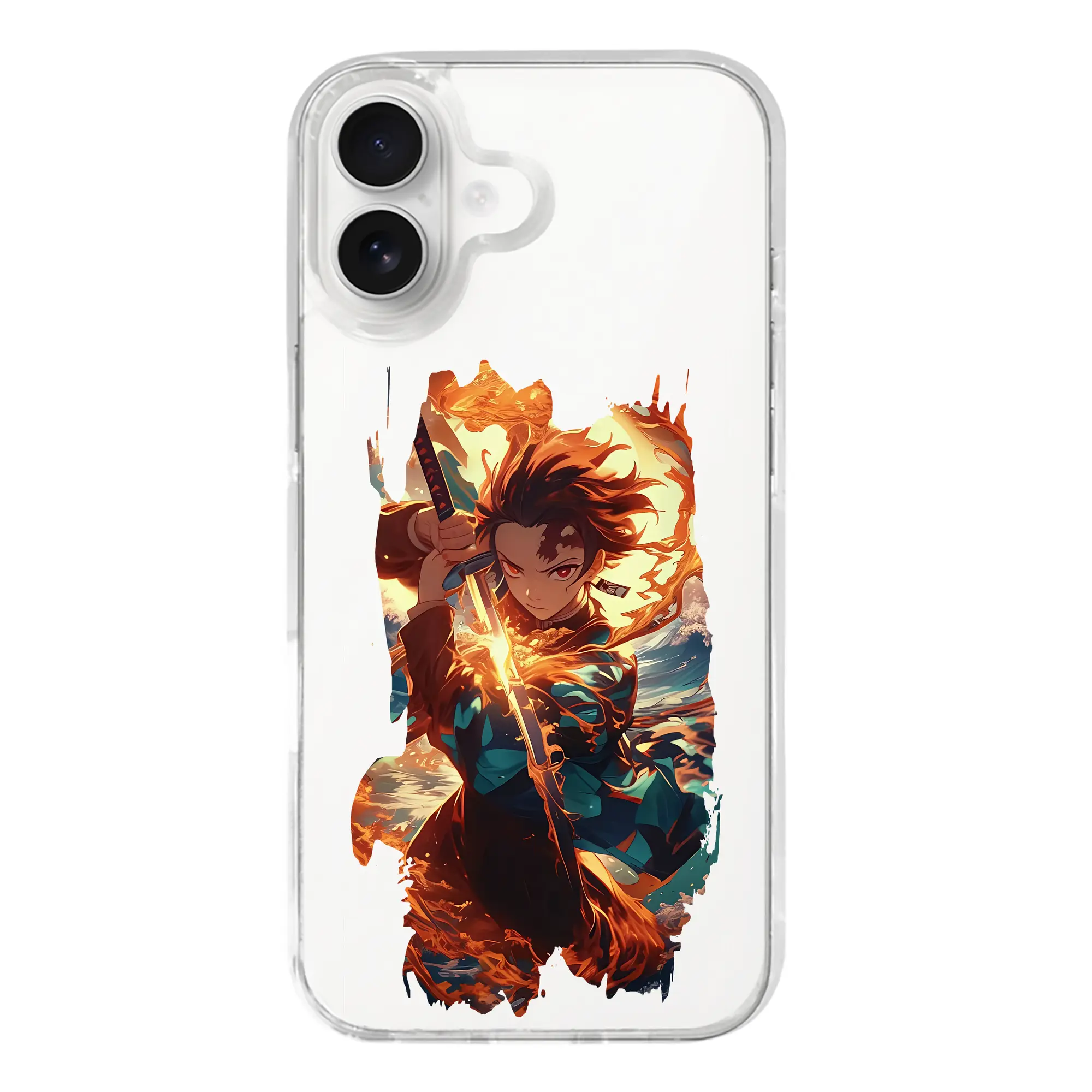 鬼滅の刃 グッズ,竈門 炭治郎 - iPhone 17シリーズ 透明スマホケース – 薄型・耐衝撃・精密フィット保護カバー